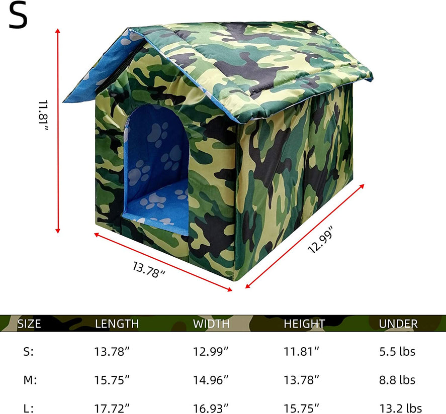 Waterproof Pet House - Portable Dog House & Cat Kennel