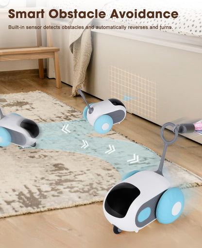 Smart Interactive Cat Toy - 2-Speed, Remote Control, USB Rechargeable, Exercise Toy for Indoor Cats & Kittens