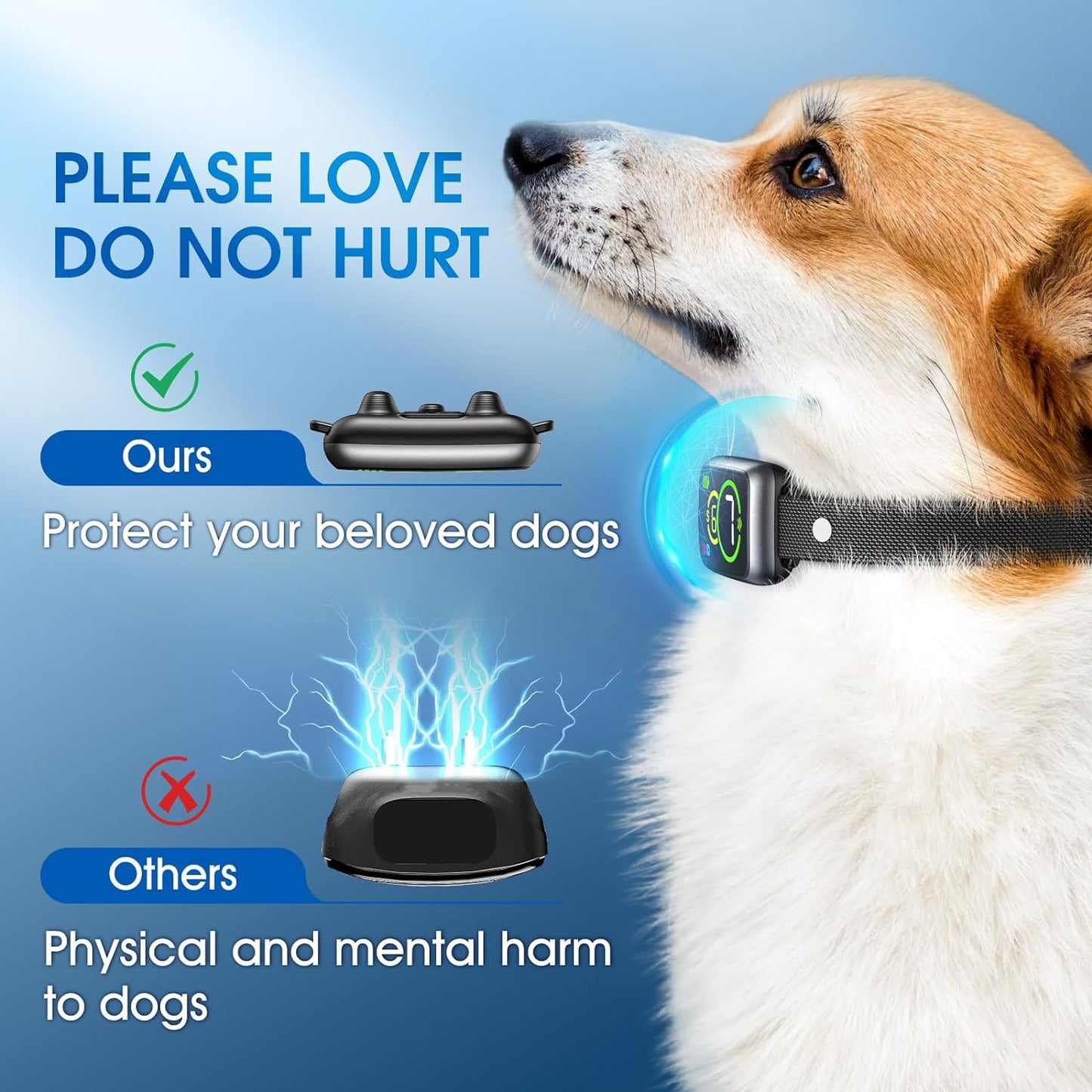 AI Automatic Dog Bark Collar - Smart No Shock Anti Bark Training Collar