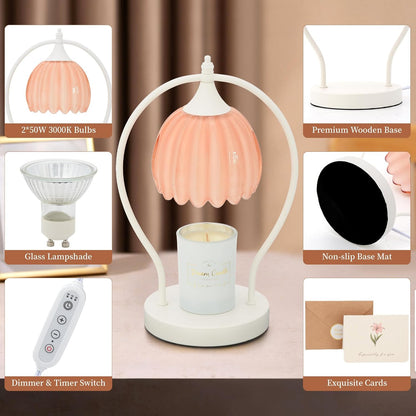 Electric Wax Candle Warmer Lamp with Timer for Decor Home Room