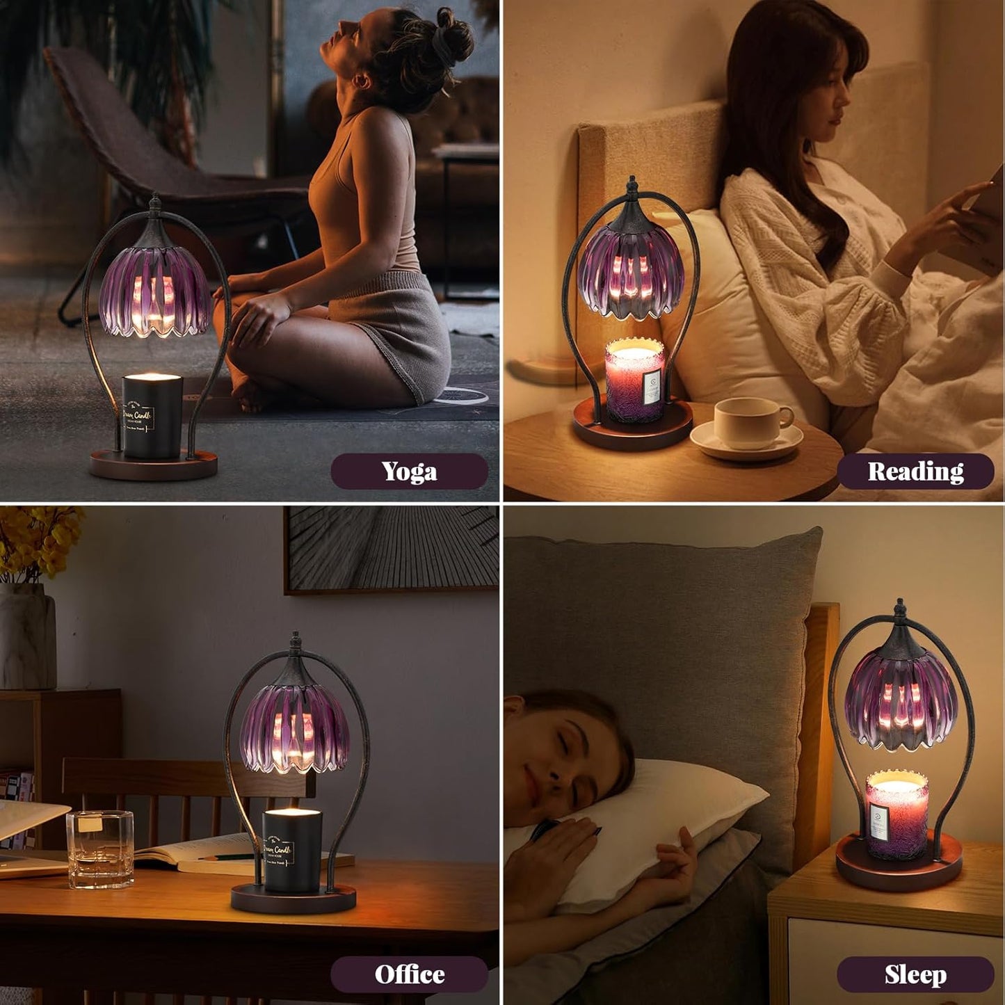 Electric Wax Candle Warmer Lamp with Timer for Decor Home Room