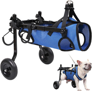 Dog Wheelchair for Back Legs(S), Adjustable Pets Cart with Wheels for Back Legs