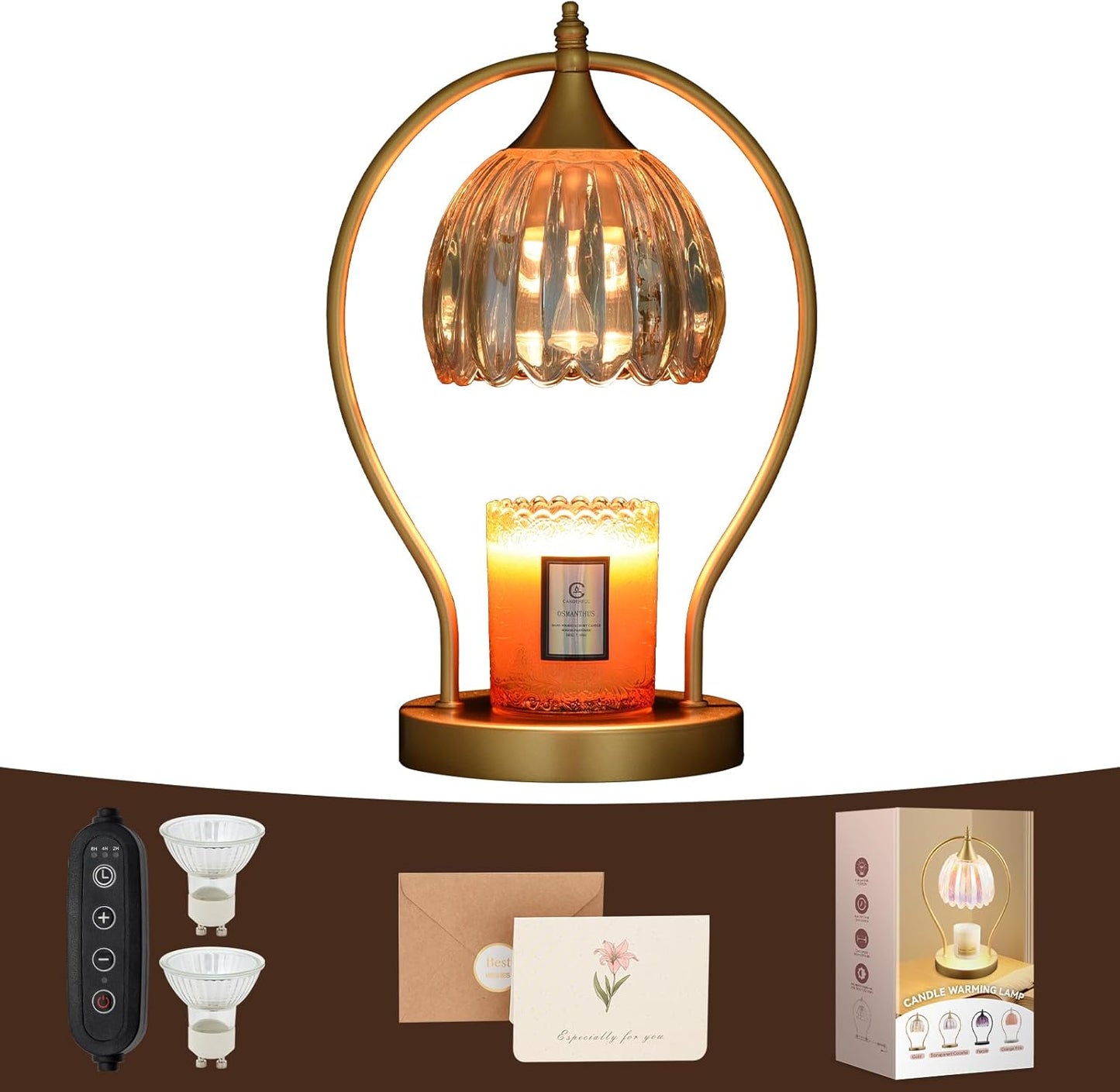 Electric Wax Candle Warmer Lamp with Timer for Decor Home Room