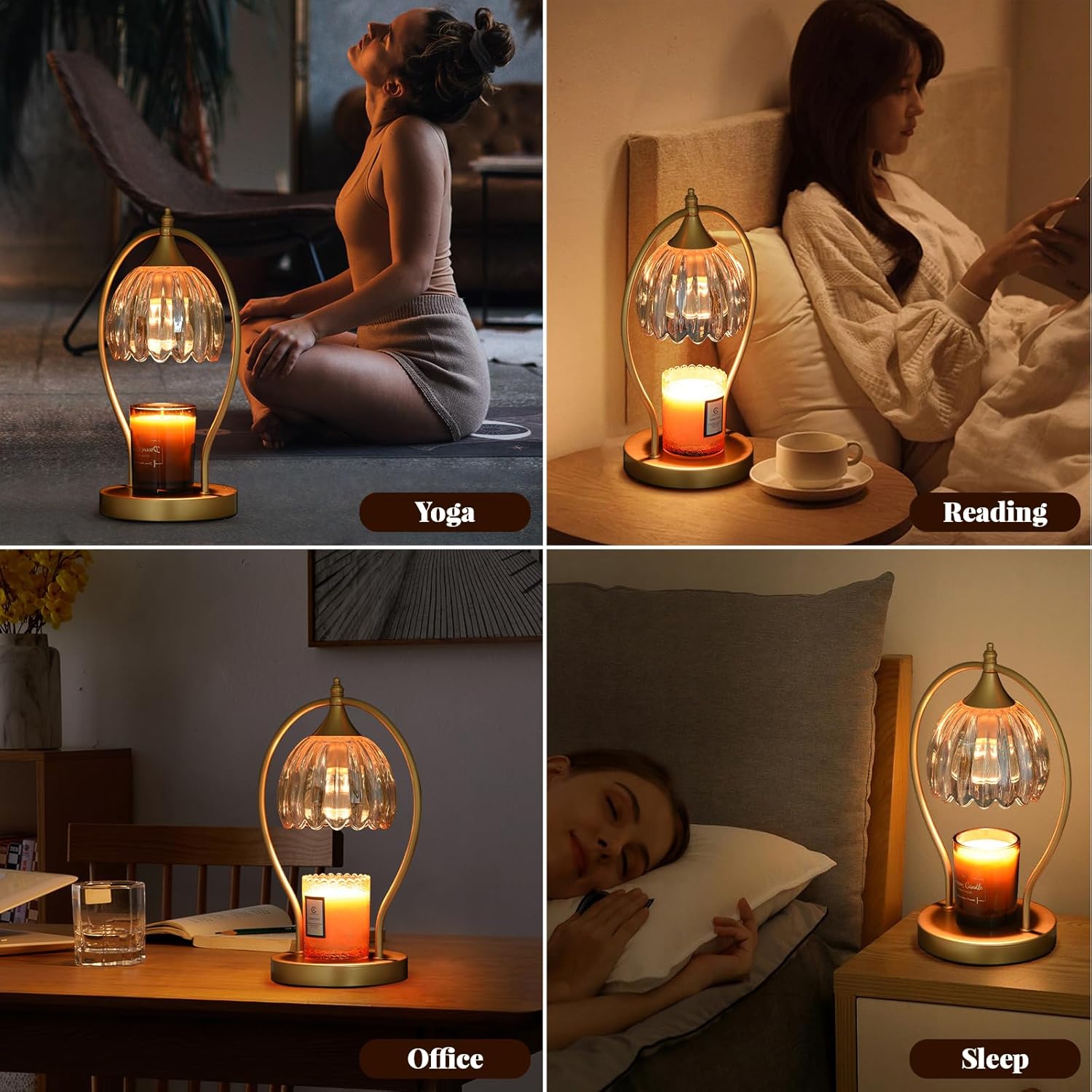 Electric Wax Candle Warmer Lamp with Timer for Decor Home Room