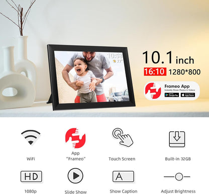 High-Resolution Digital Photo Frame Top-Rated Electric Picture Frame with Video Playback and Camera Features