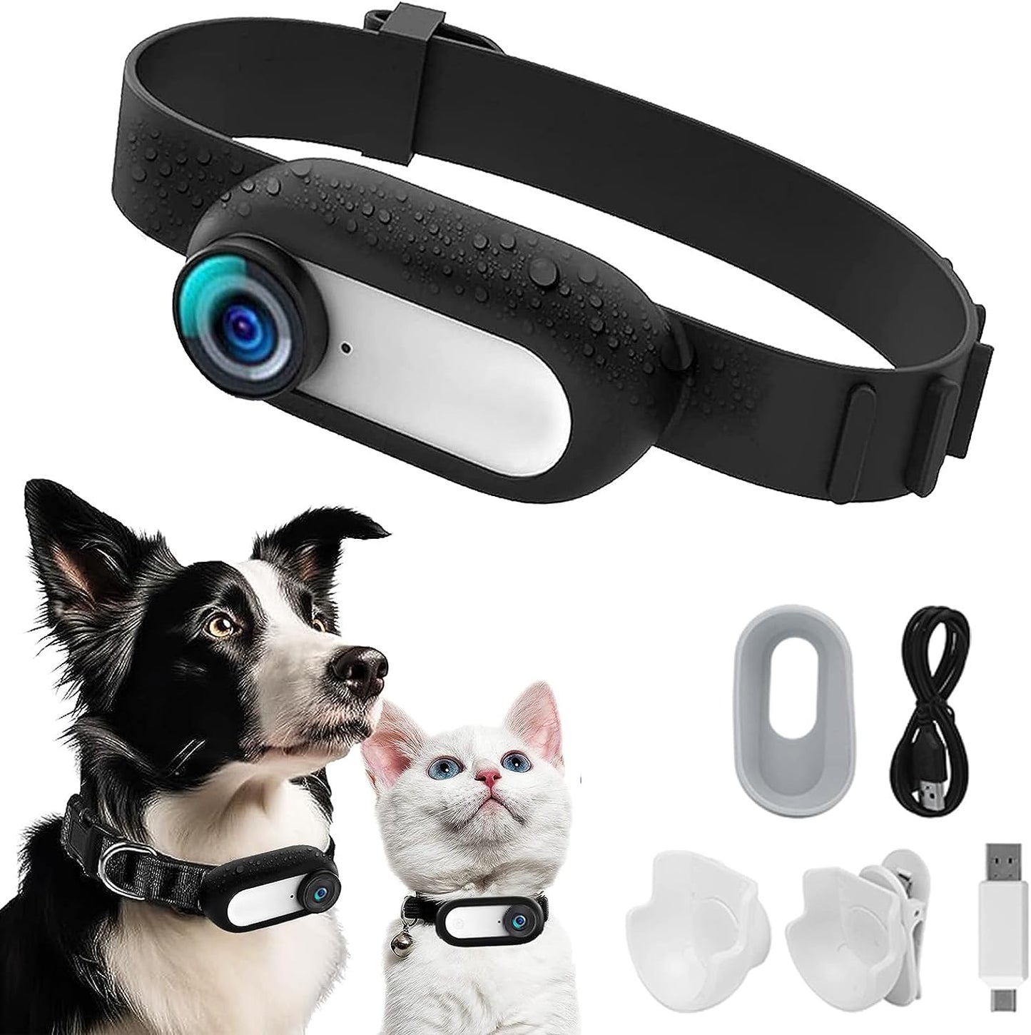 Cat Pet Collar Camera w/ Video and Photo Capabilities