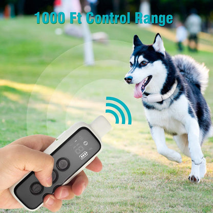 Shock Collar for Dogs - Waterproof Rechargeable Dog Electric Training Collar with Remote Control