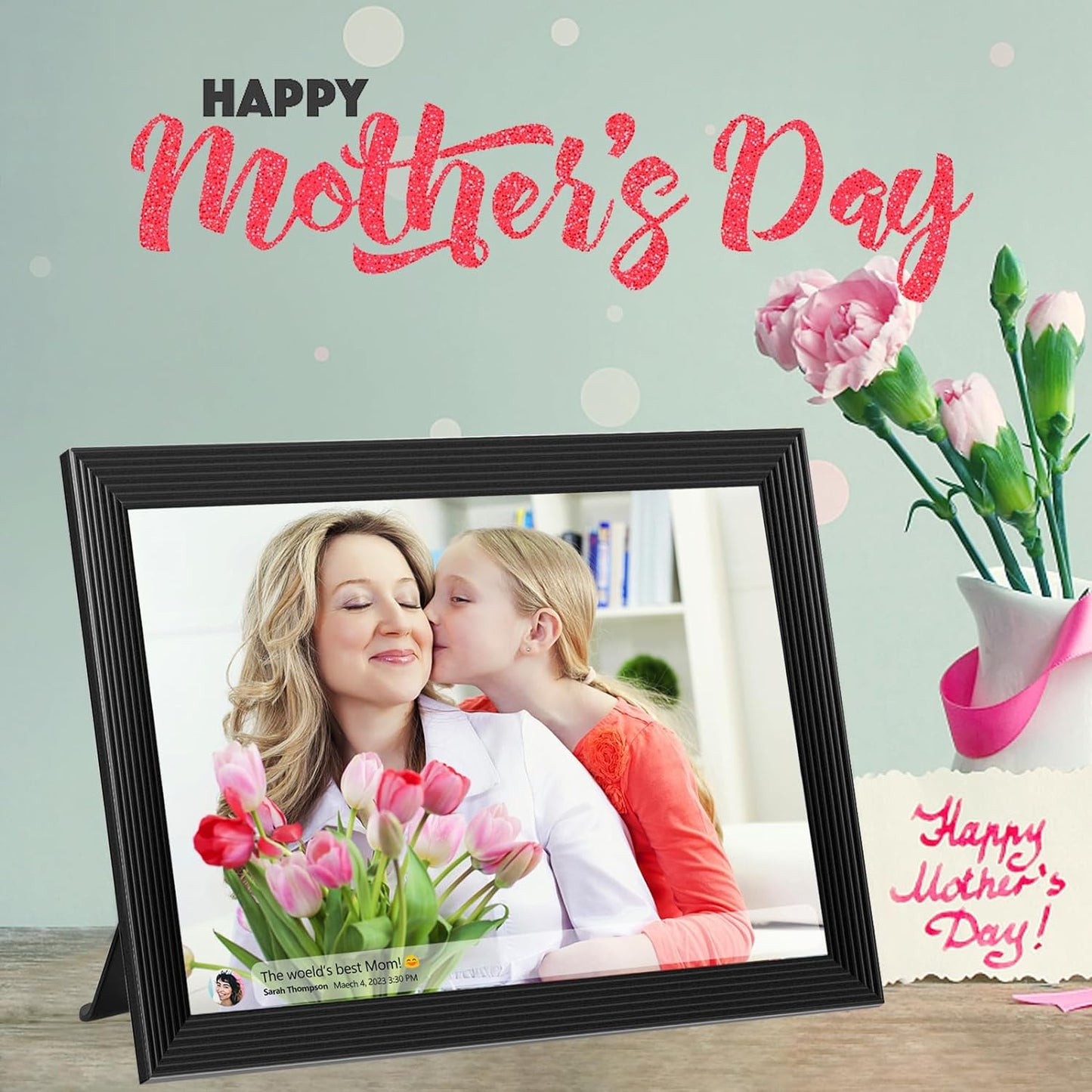 High-Resolution Digital Photo Frame Top-Rated Electric Picture Frame with Video Playback and Camera Features