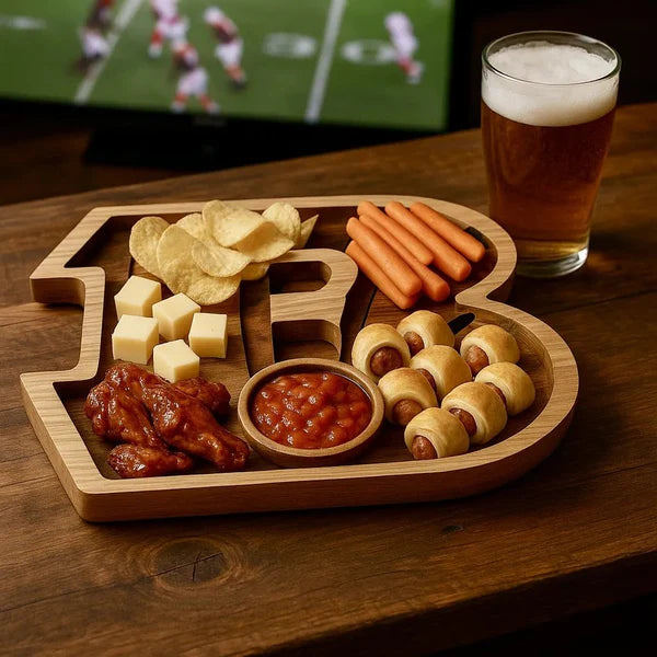 Team Legacy Wooden Charcuterie Board – Game Day Platter