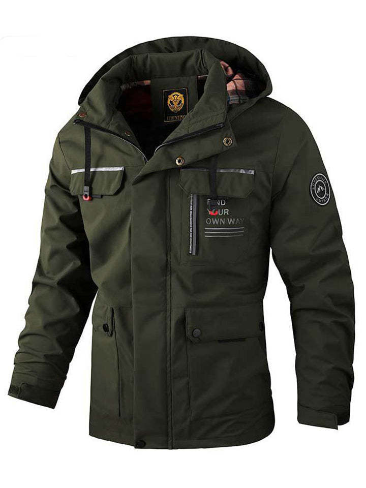 Men's Winter Warm Waterproof Detachable Hood Coats