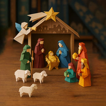 DIY Paper Nativity Scene