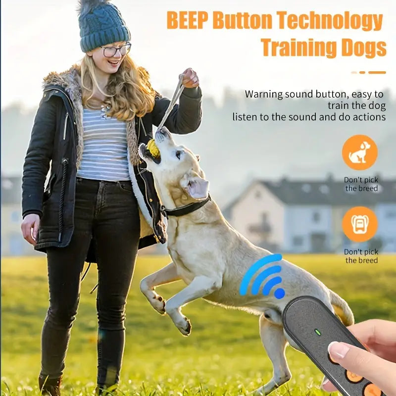 Ultrasonic Anti Barking Device - Remote Controlled Dog Barking Deterrent Device