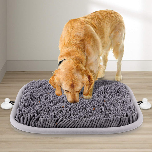 Snuffle Mat for Dogs, 17'' x 21'' Dog Sniffing Interactive Feeding Game Boredom, Puzzle Toys Encourages Natural Foraging Skills and Stress Relief Small/Medium/Large Dogs