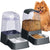 Automatic Dog and Cat Food Feeder and Water Dispenser Set with Stainless Steel Bowls,Gravity Pet Food and Water Feeders
