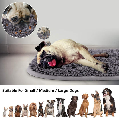 Snuffle Mat for Dogs, 17'' x 21'' Dog Sniffing Interactive Feeding Game Boredom, Puzzle Toys Encourages Natural Foraging Skills and Stress Relief Small/Medium/Large Dogs