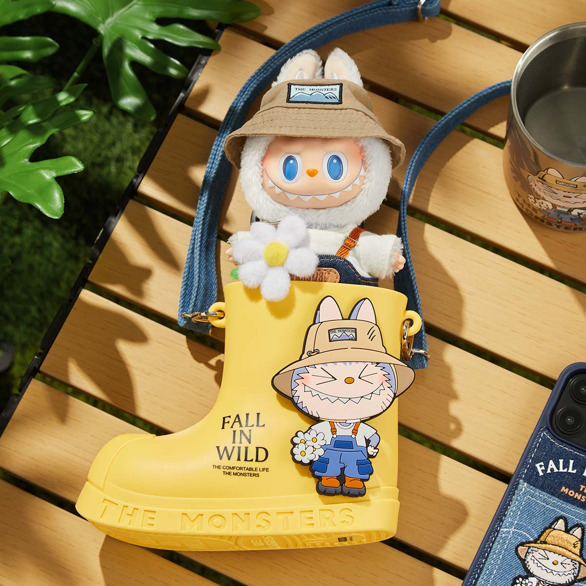 Labubu The Monsters Fall In Wild Series Rain Boot Bag