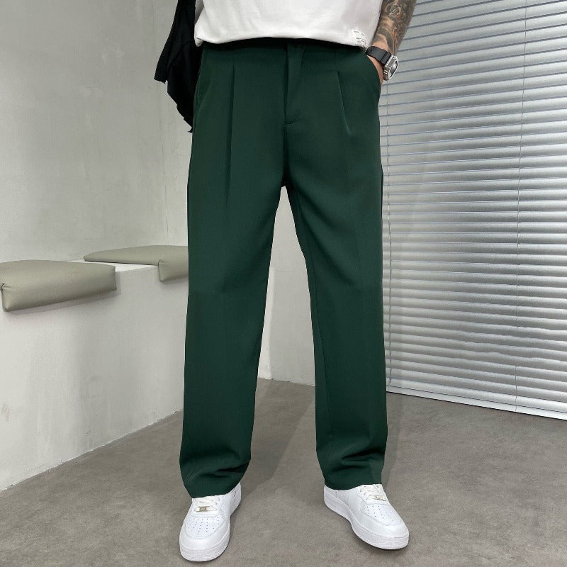 Alton | Men's Double-Pleated Wide-Leg Trousers