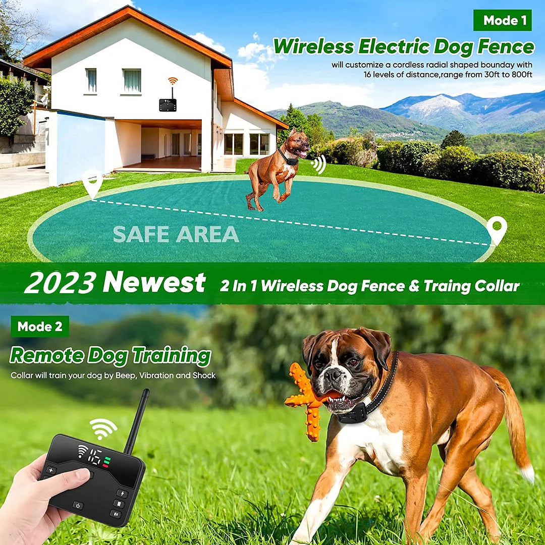 Wireless Dog Fence Wireless Boundary Containment System