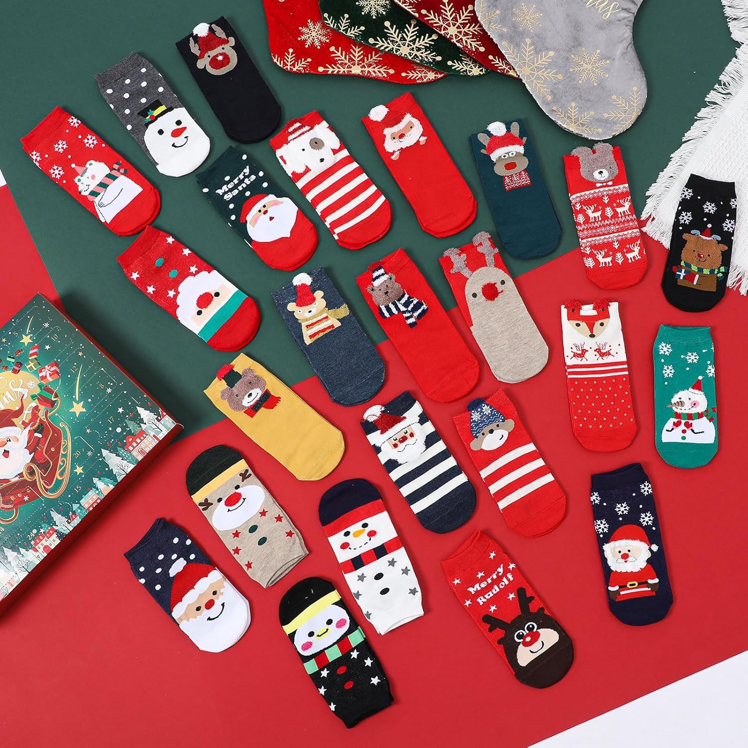 24 Pairs of Christmas Socks - Advent Calendar 2025