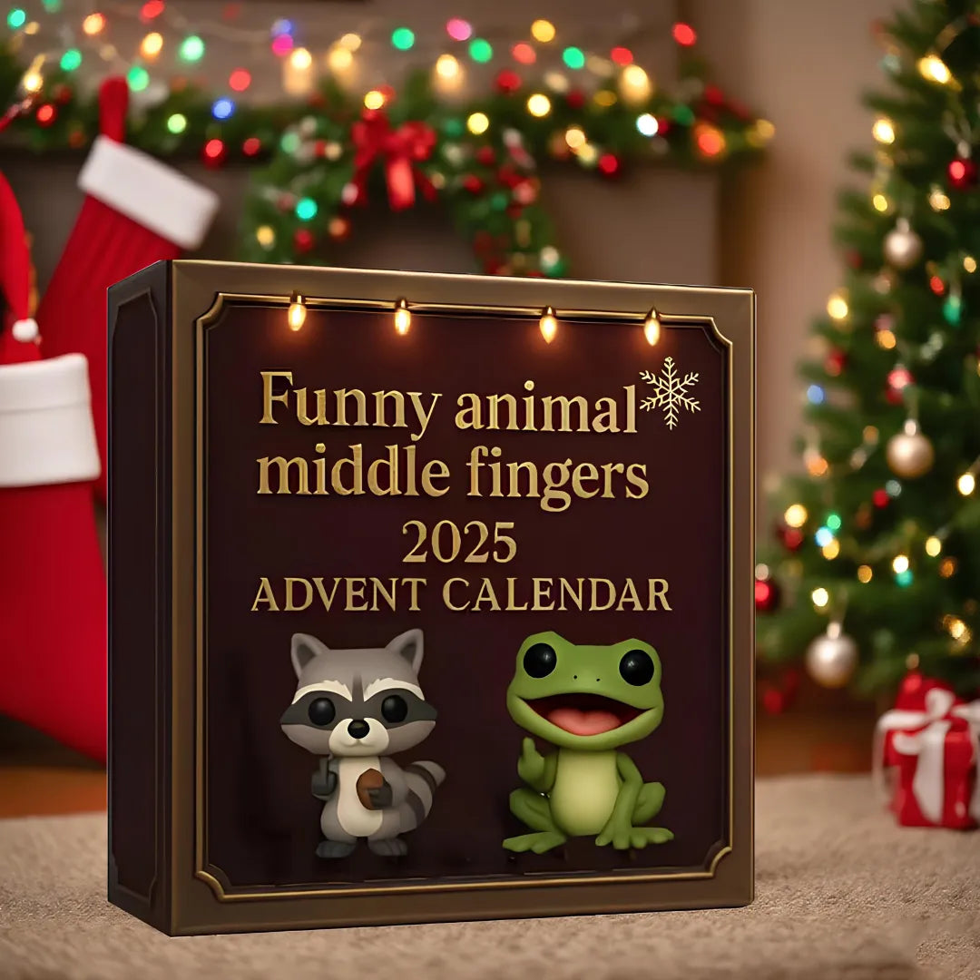 2025 Funny Animal Middle Fingers Advent Calendar - Perfect Christmas Countdown Gift
