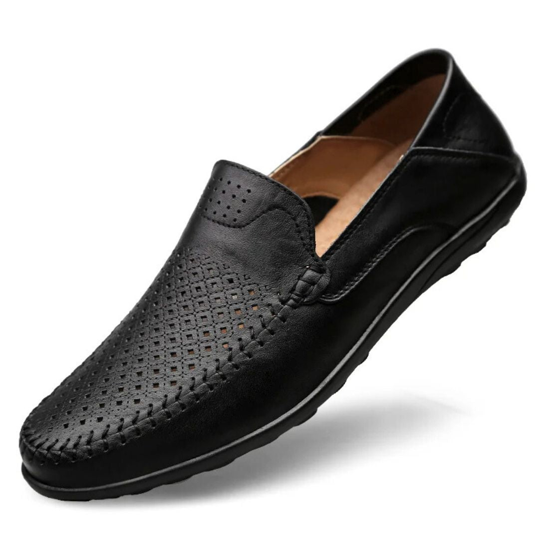 Ellis | Perforated Leather Loafers