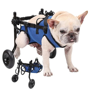 Dog Wheelchair for Back Legs(S), Adjustable Pets Cart with Wheels for Back Legs, Assist Small Pets with Paralyzed Disabled Hind Limbs to Recover Mobility, Dog Wheel Chair for Small Breed(5.5-11 LBS)