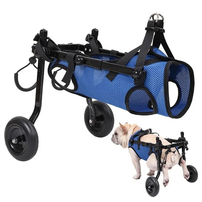 Dog Wheelchair for Back Legs(S), Adjustable Pets Cart with Wheels for Back Legs