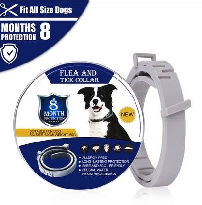 Flea and Tick Prevention for Dogs, Flea and Tick Collar for Dogs, 8 Month Protection