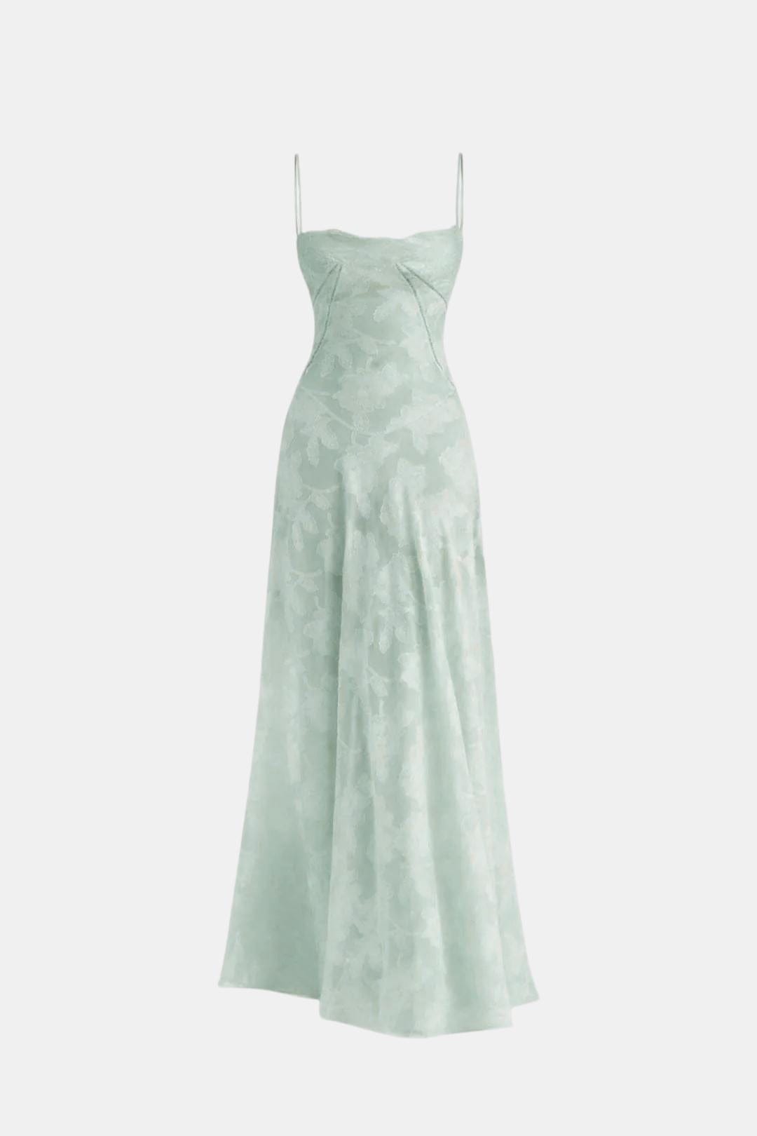 Casey - Floral Corset Sweetheart Long Dress