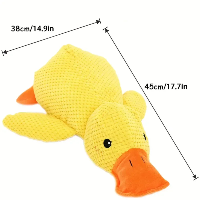 Calming Duck Dog Toy - Safe Chewable Pet Stuff Toy to Relieve Anxiety, Boredom, and Excess Energy