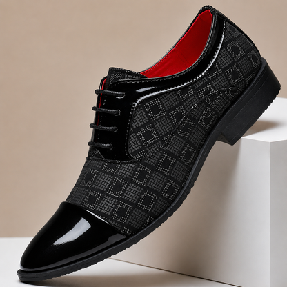Valente | Men's Patterned Genuine Leather Shoes