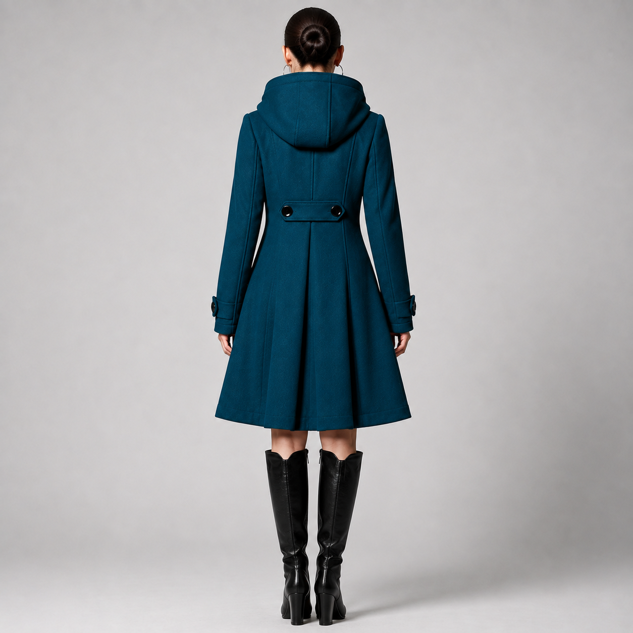 Lorenza | Women's Hooded A-Line Coat