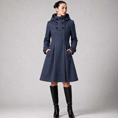 Lorenza | Women's Hooded A-Line Coat