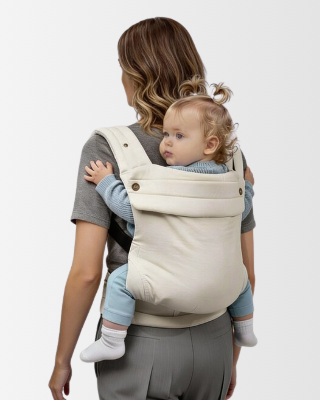 Comfort Carrier | Ergonomic Baby Carrier with Adjustable Positions | Breathable Cotton for All-Season Comfort 5