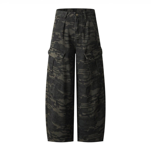 Yara | Women's Camo Barrel Jeans