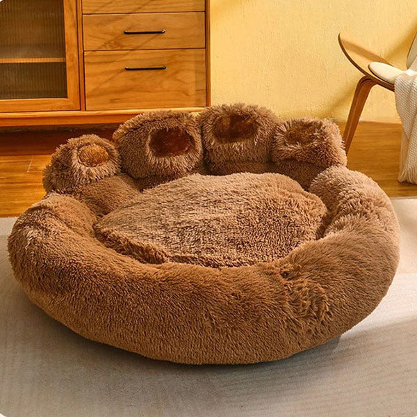 Calming Bear Paw Bed for Pets