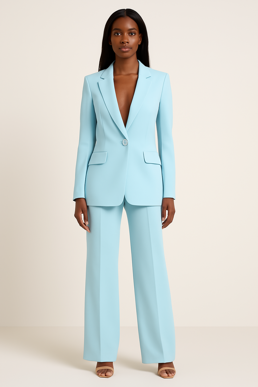 Elegant Women's Suit | Tailored Pant Suits for Women with Long Blazer | Professional Attire for Confident Style 1