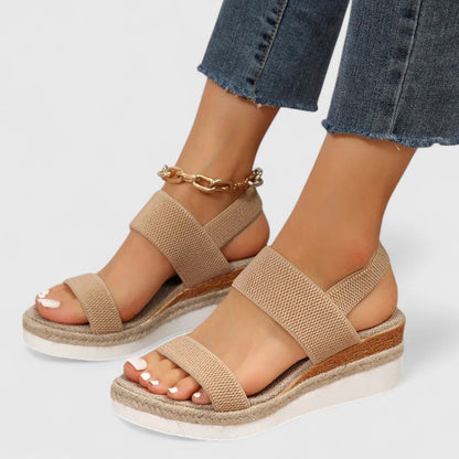 Astra | Knit Wedge Comfort Sandals