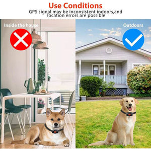 Electric Wireless GPS Dog Fence - Rechargeable Outdoor Containment System