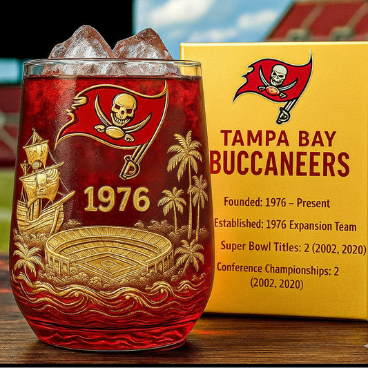 Tampa Bay Buccaneers Commemorative Glass