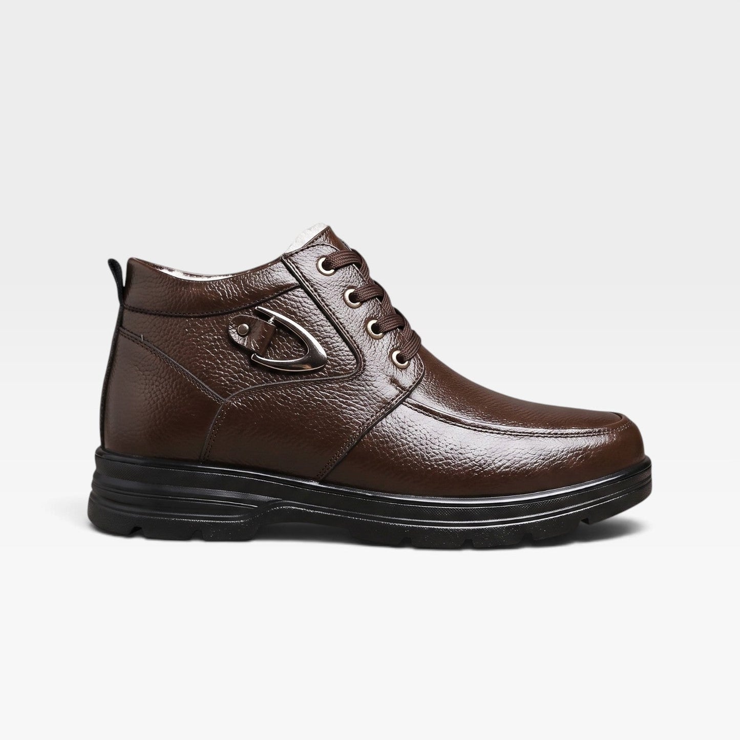 Men's Genuine Leather Lace-Up Boots
