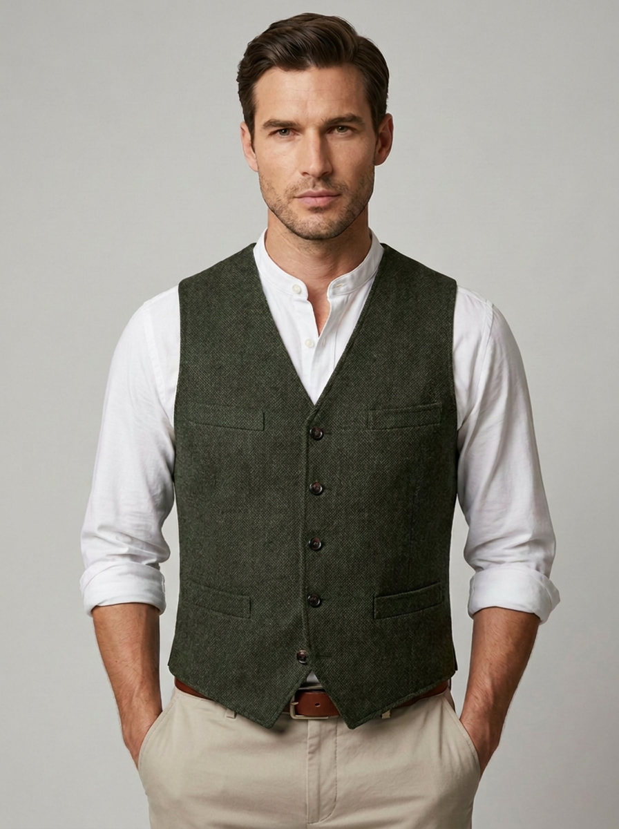 Matteo | Button-Front Men's Waistcoat