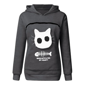 Cat Lovers Hoodie Cuddle Pouch