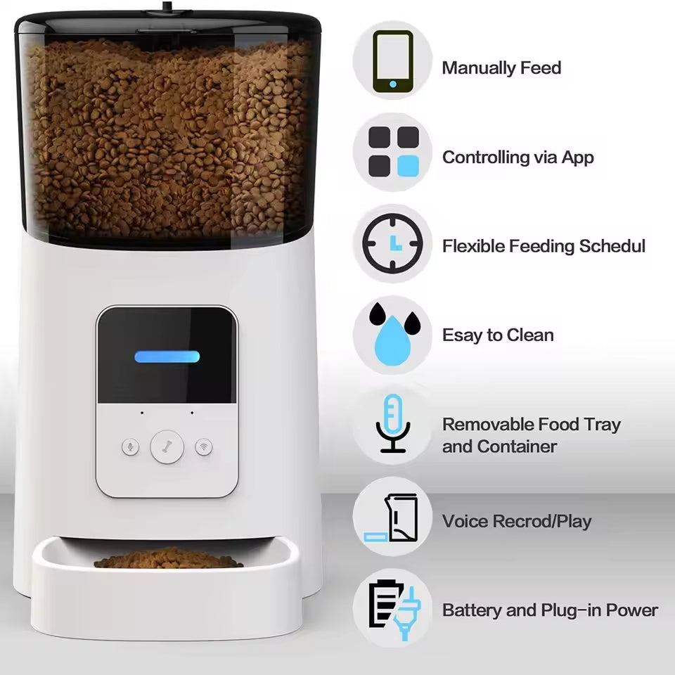 Smart Pet Feeder With HD Pet Cam