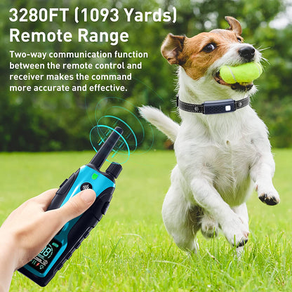 3280 Ft Electric Remote Control Waterproof Dog Training Shock Collar