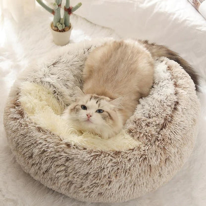 ROUND PLUSH CALMING CAT CAVE