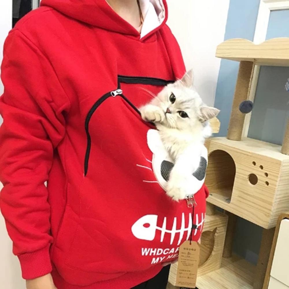 Cat Lovers Hoodie Cuddle Pouch