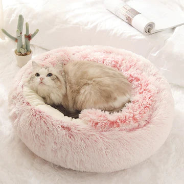 ROUND PLUSH CALMING CAT CAVE