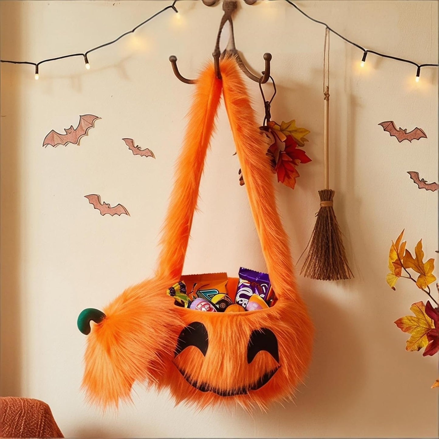 Pip | Plush Pumpkin Halloween Candy Bag