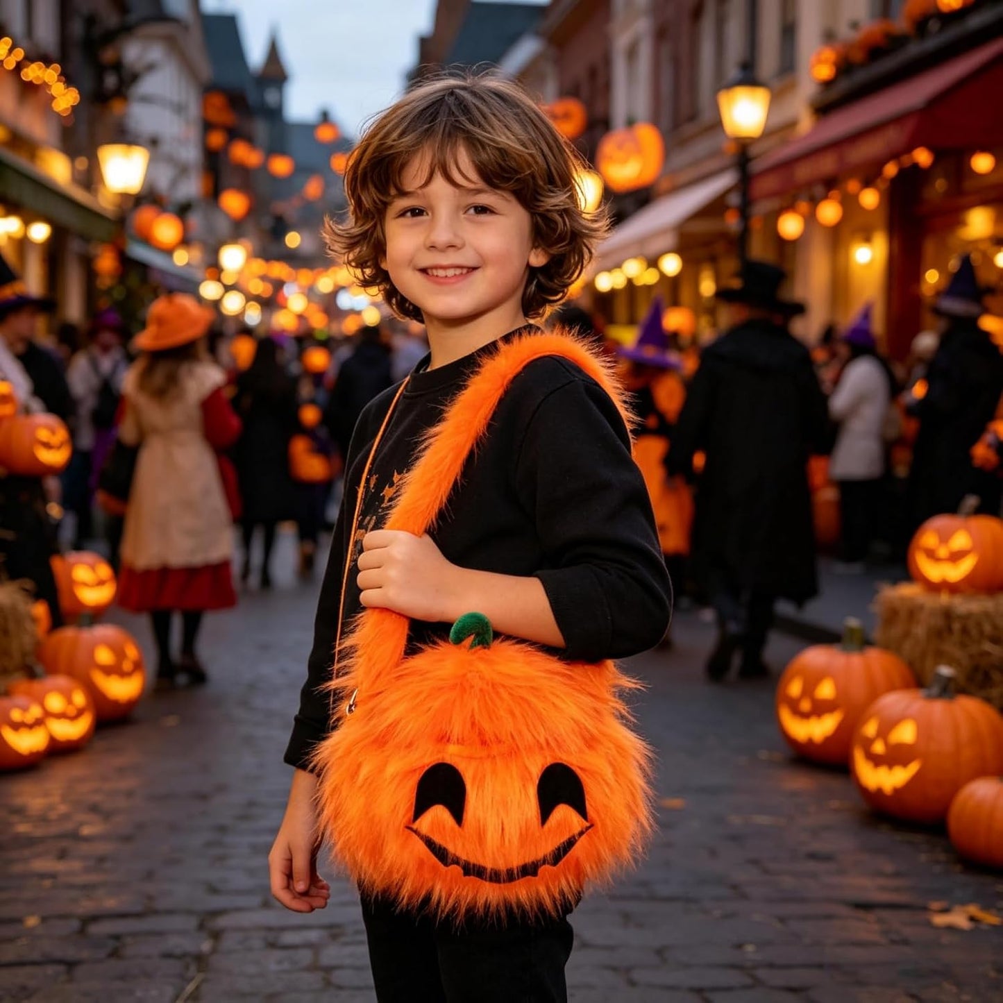 Pip | Plush Pumpkin Halloween Candy Bag